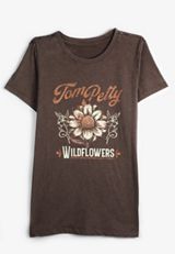Tom Petty Classic Fit Graphic Tee, BROWN, small