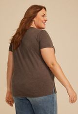 Plus Size Tom Petty Classic Fit Graphic Tee, BROWN, small