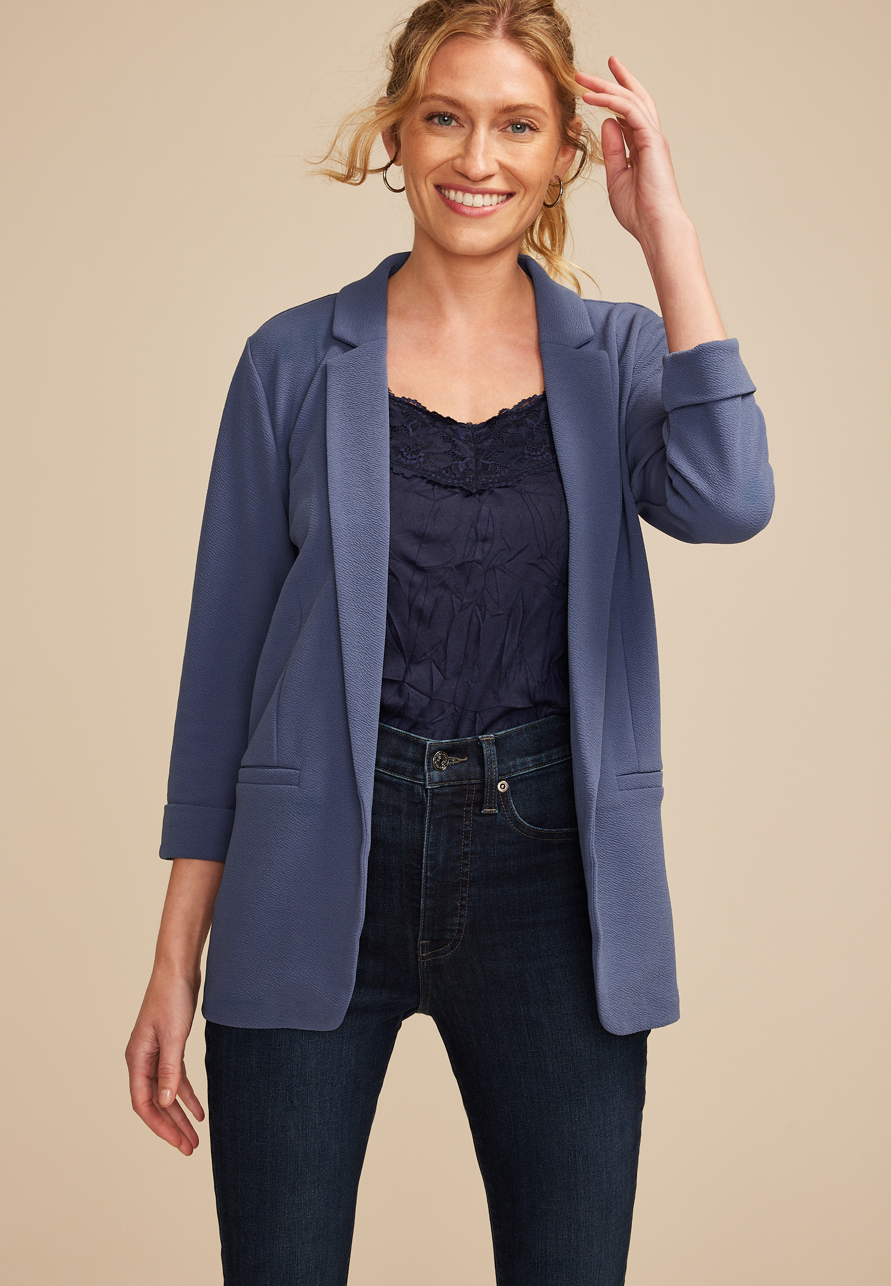 Versa 3/4 Sleeve Blazer
