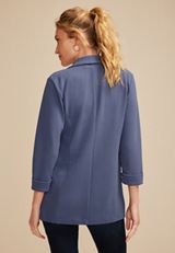 Versa 3/4 Sleeve Blazer, BLUE IRIS, small