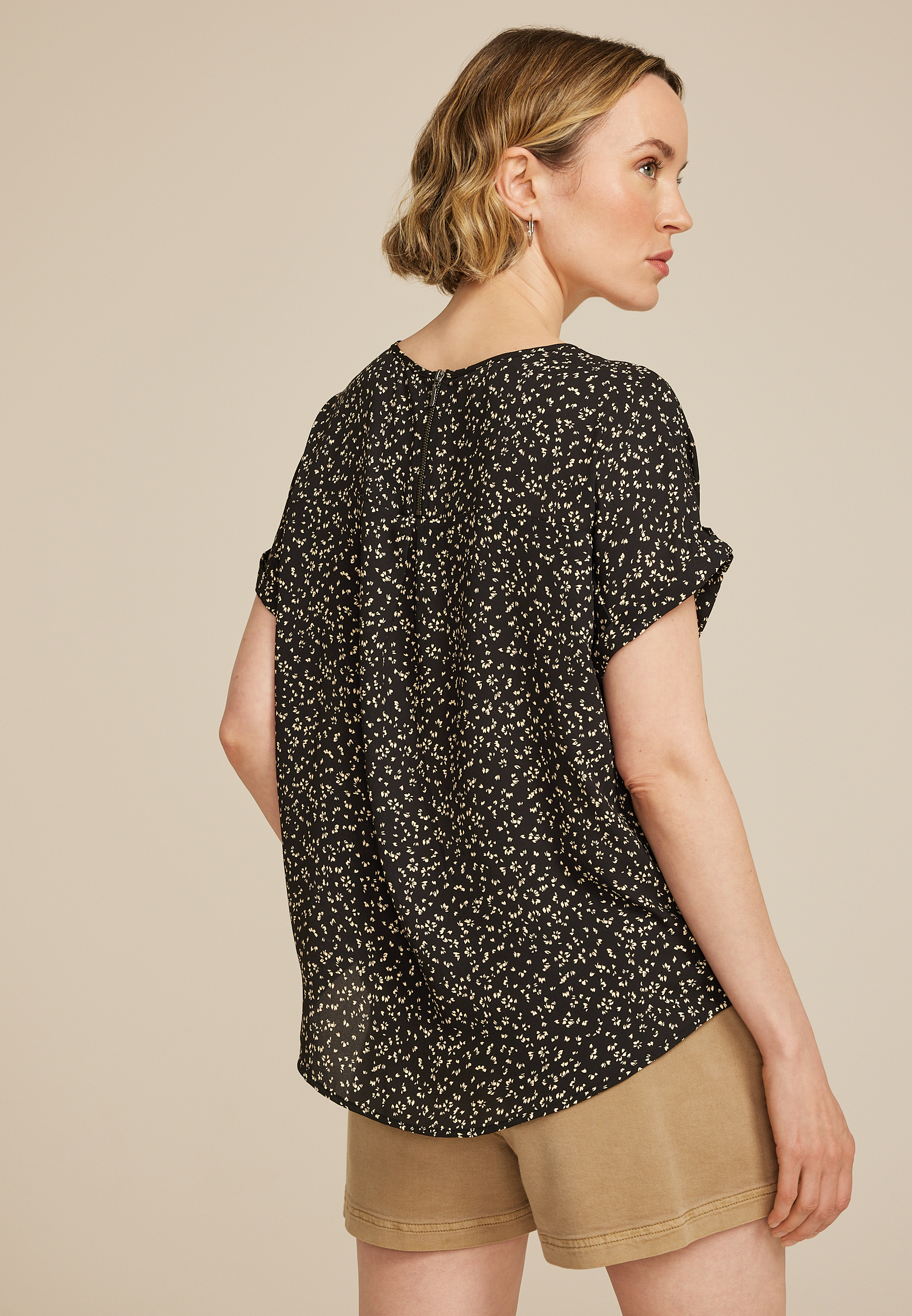 Delton Zipper Back Blouse, C1756, large
