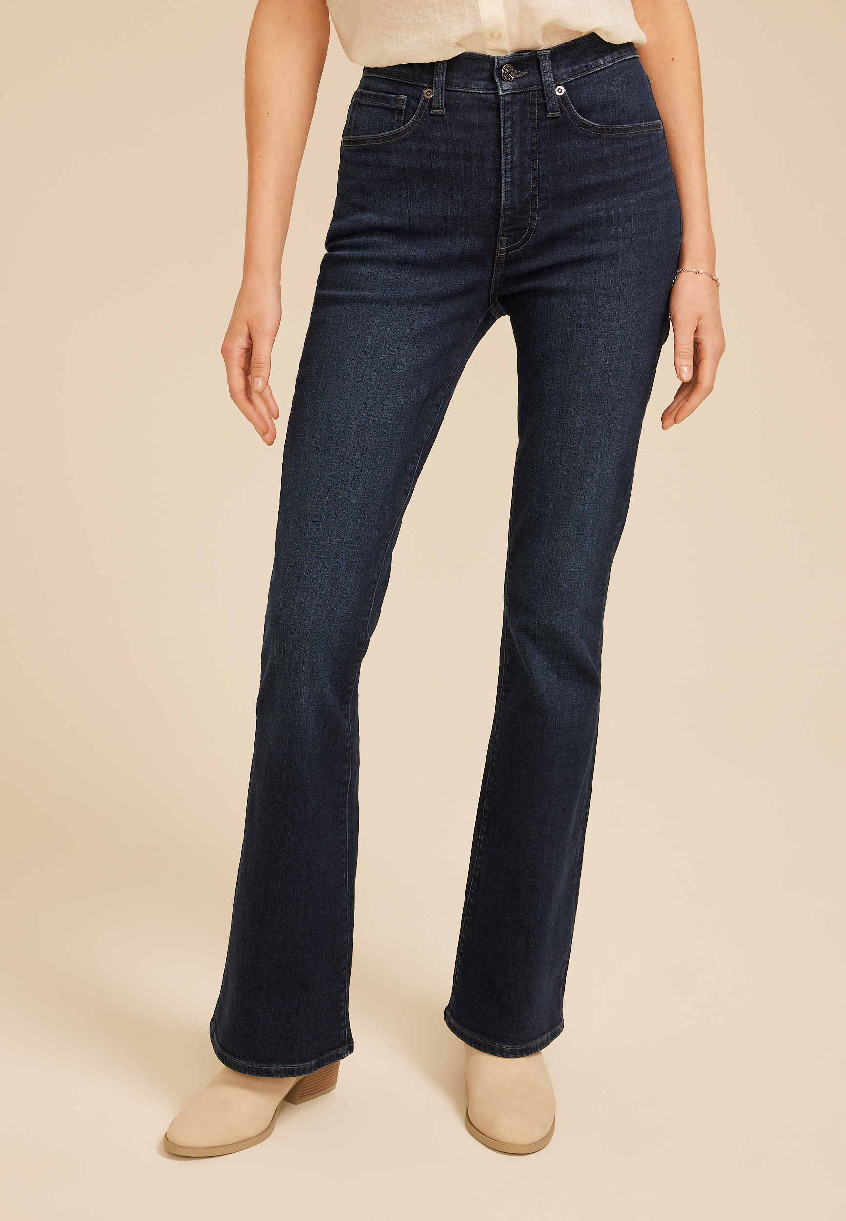m jeans by maurices™ Dark Sculpt High Rise Flare Jean
