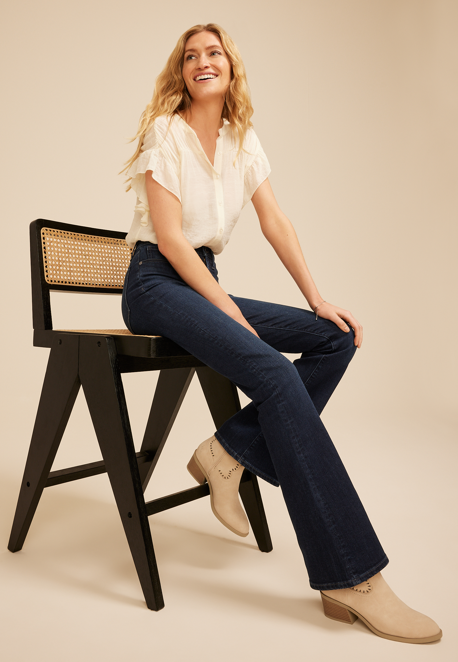 m jeans by maurices™ Dark Sculpt High Rise Flare Jean maurices