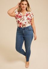 Plus Size m jeans by maurices&trade; Sculpt Mid Rise Skinny Jean, C3337, small