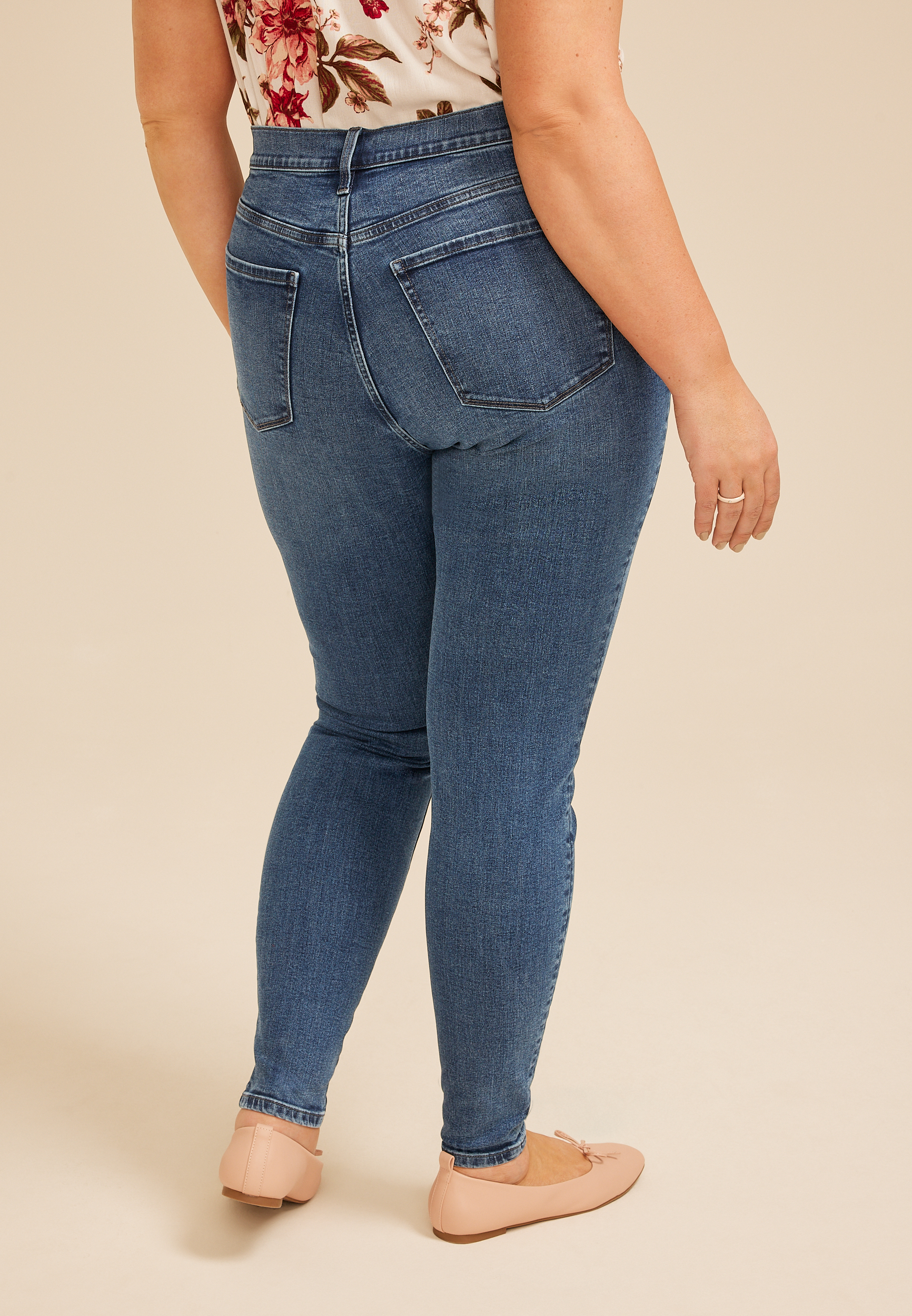 Plus Size m jeans by maurices&trade; Sculpt Mid Rise Skinny Jean, C3337, large