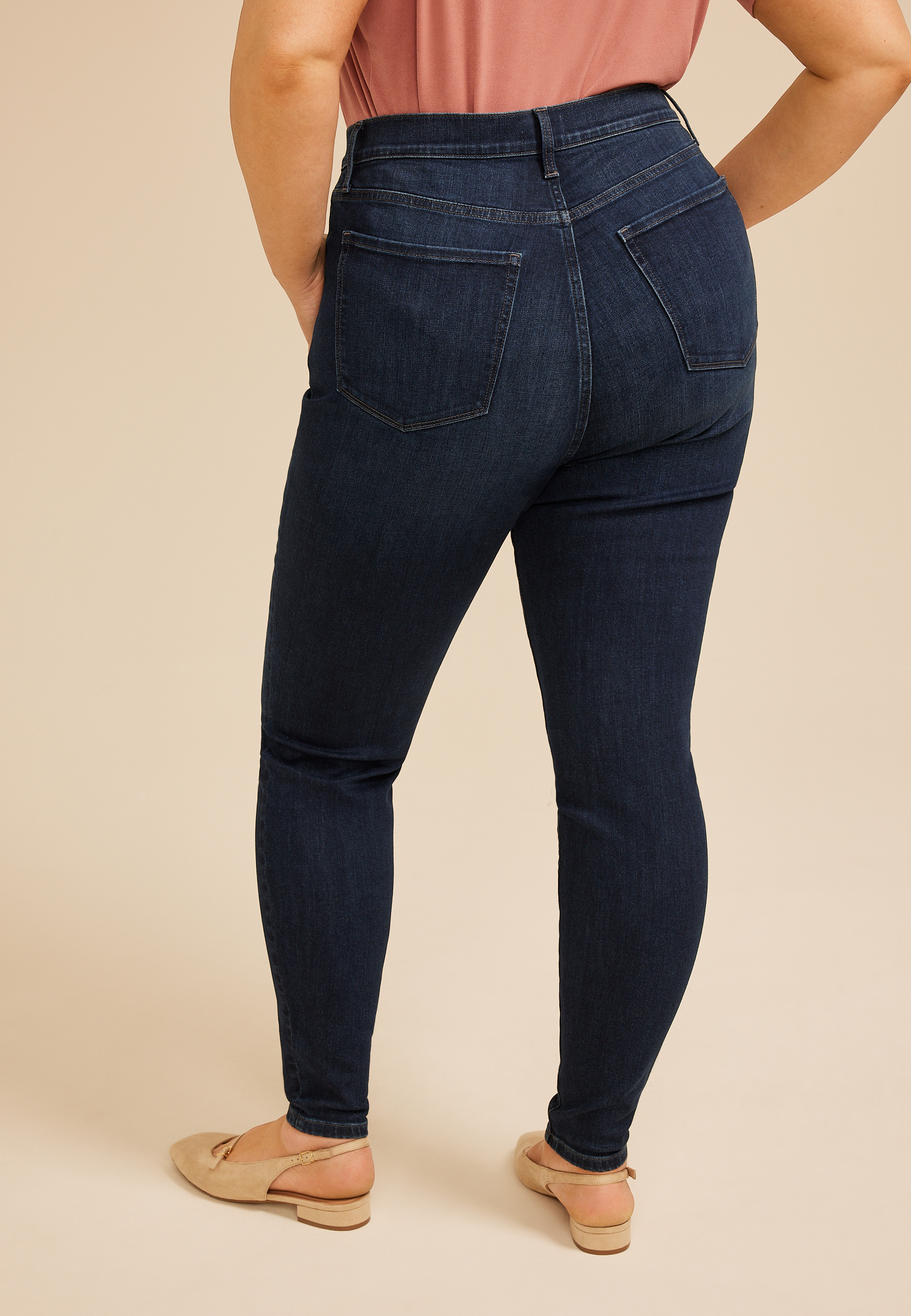 Plus Size m jeans by maurices&trade; Dark Sculpt High Rise Skinny Jean, C258, large