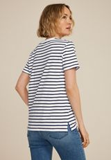 24/7 Dawson Striped Crew Neck Tee, BLUE JASMINE COMBO, small