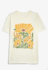 Plus Size Sunflower Love More Oversized Fit Graphic Tee, , small