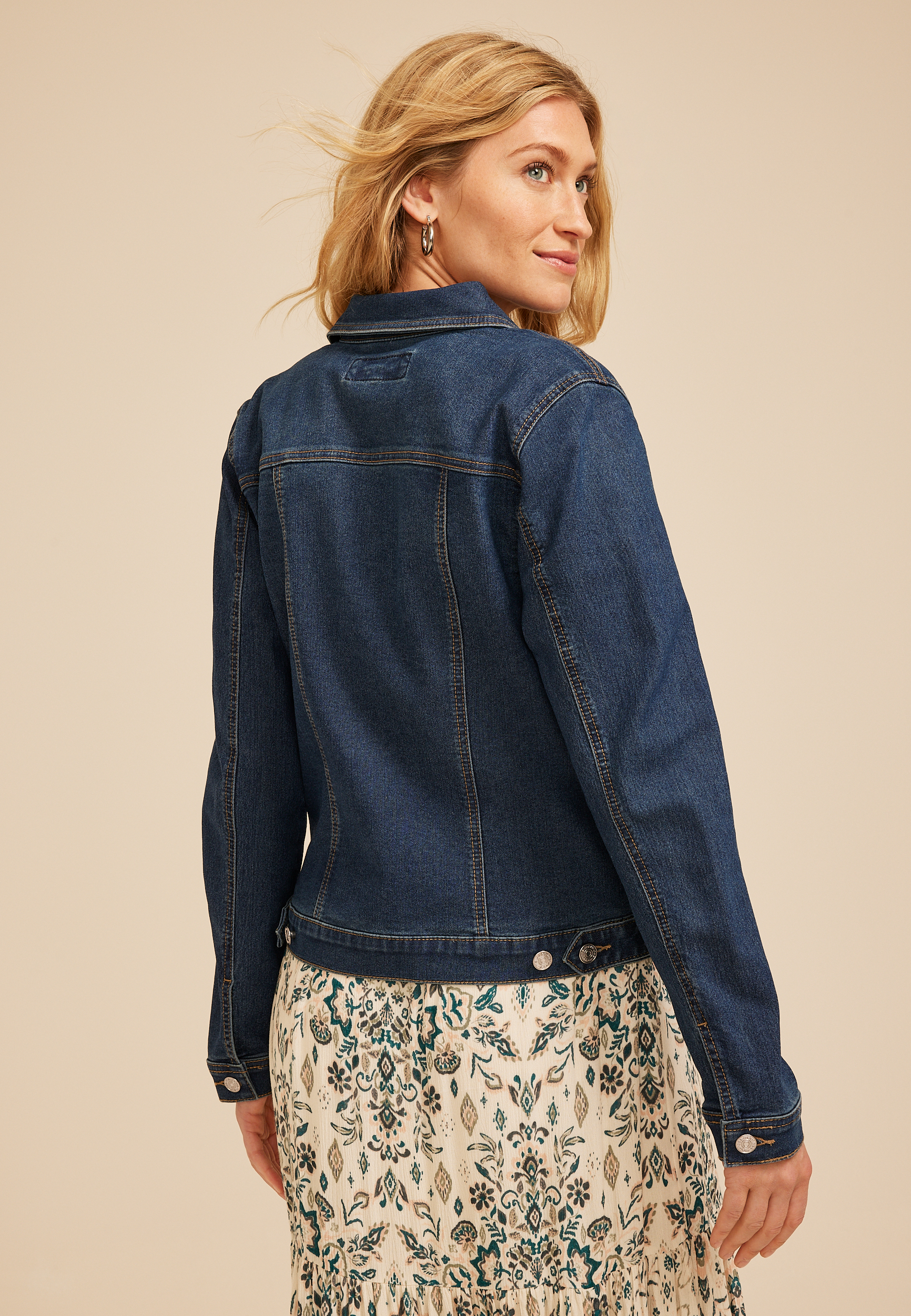 Dark Denim Jacket, C258, large