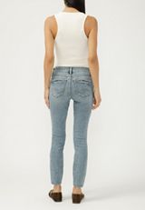 Silver Jeans Co.&reg; Elyse Backed Ripped Mid Rise Skinny Jean, C3337, small