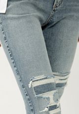 Silver Jeans Co.&reg; Elyse Backed Ripped Mid Rise Skinny Jean, C3337, small