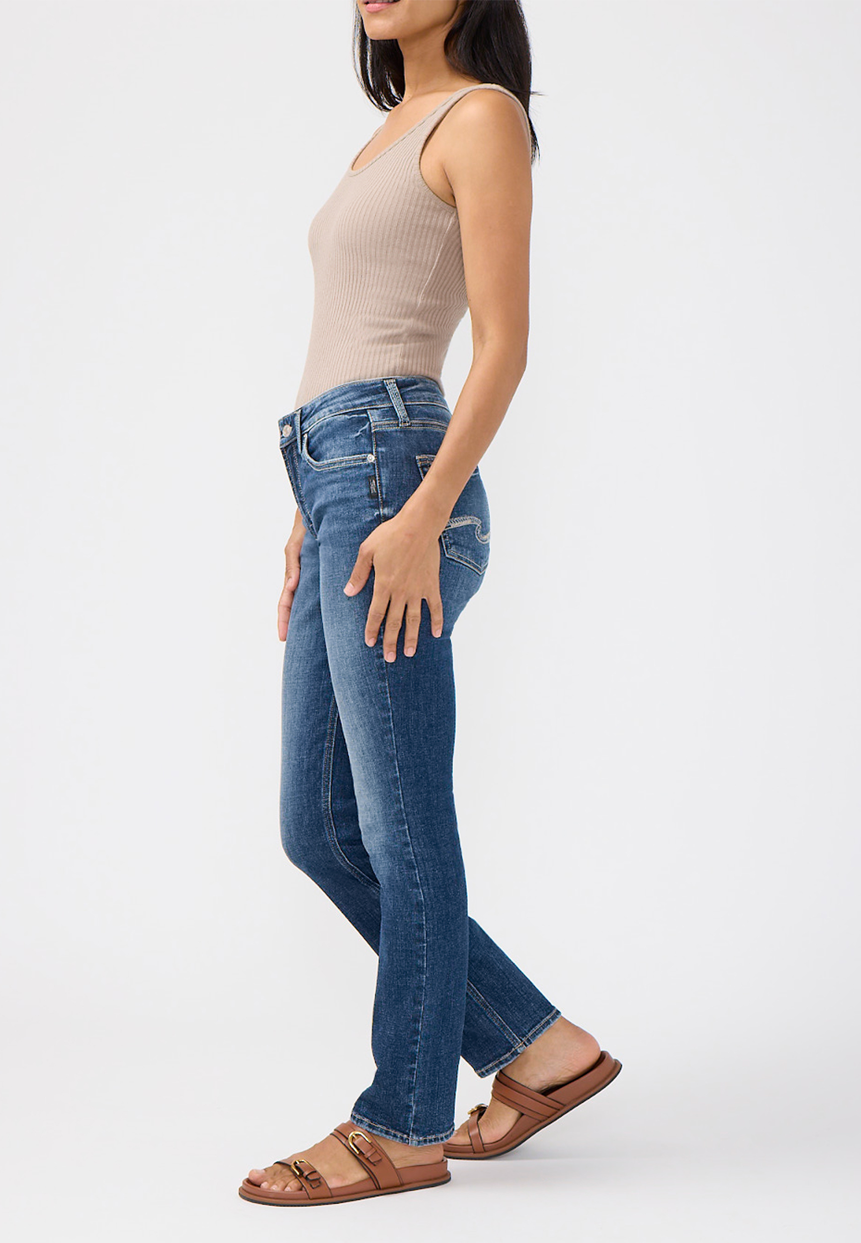 Silver Jeans Co.® Most Wanted Mid Rise Straight Jean