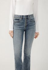 Silver Jeans Co.&reg; Avery Curvy High Rise Button Fly Slim Boot Jean, C3337, small