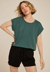 Cloud Scuba Knit Crew Neck Tee, C974, small