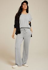 Heathered Cloud Scuba Knit Crew Neck Tee, C3348, small