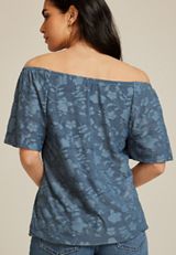Jacquard Bubble Hem Blouse, C4199, small