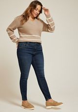 Plus Size m jeans by maurices&trade; Cool Comfort High Rise Angle Pocket Jegging, C258, small