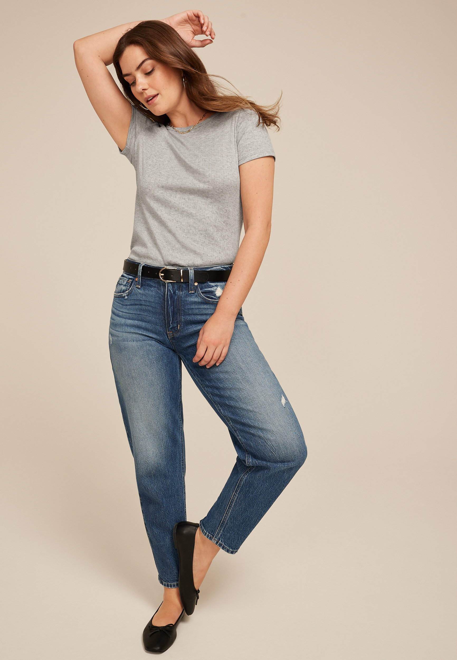 24/7 Pointelle Tee