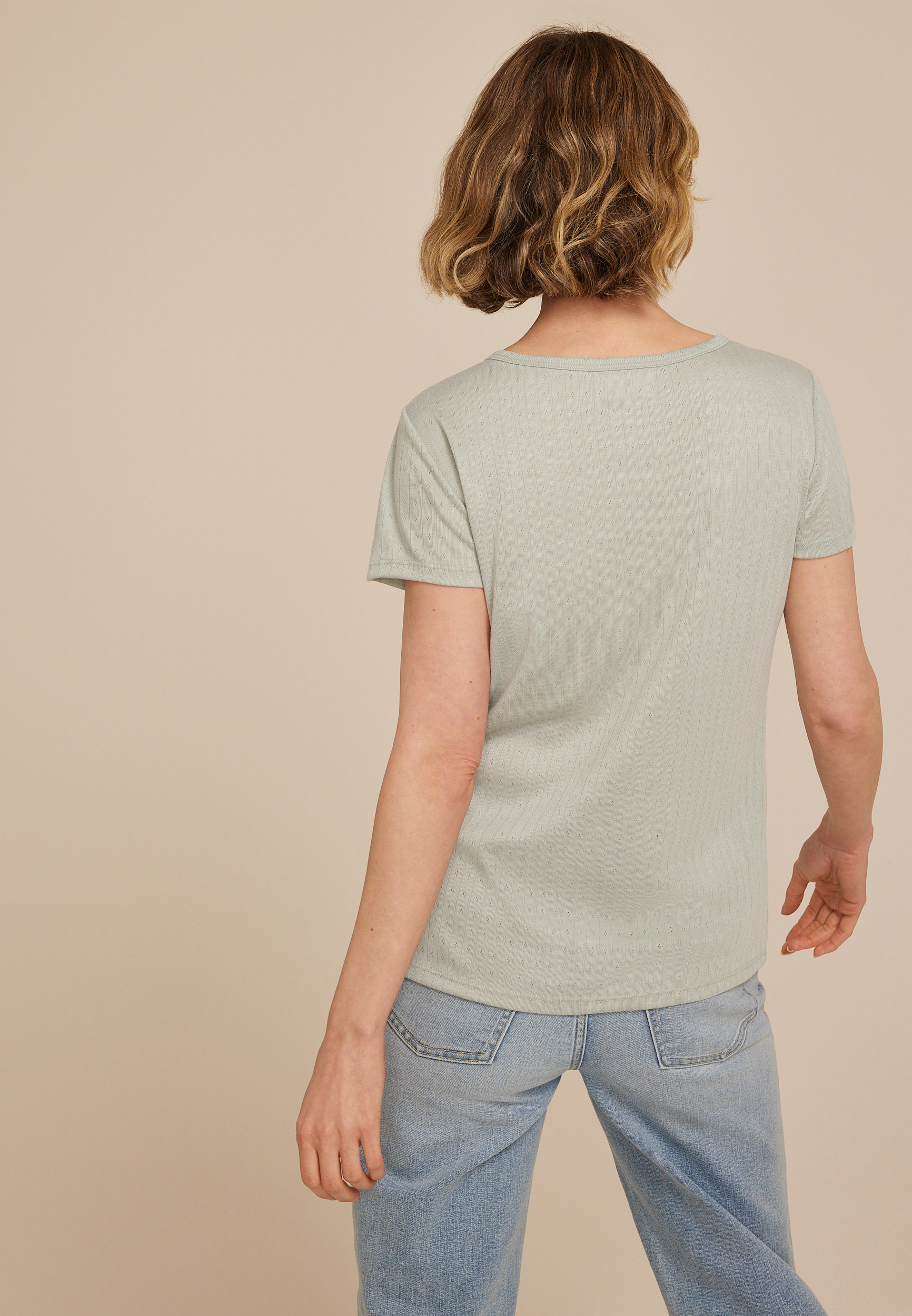24/7 Pointelle Tee