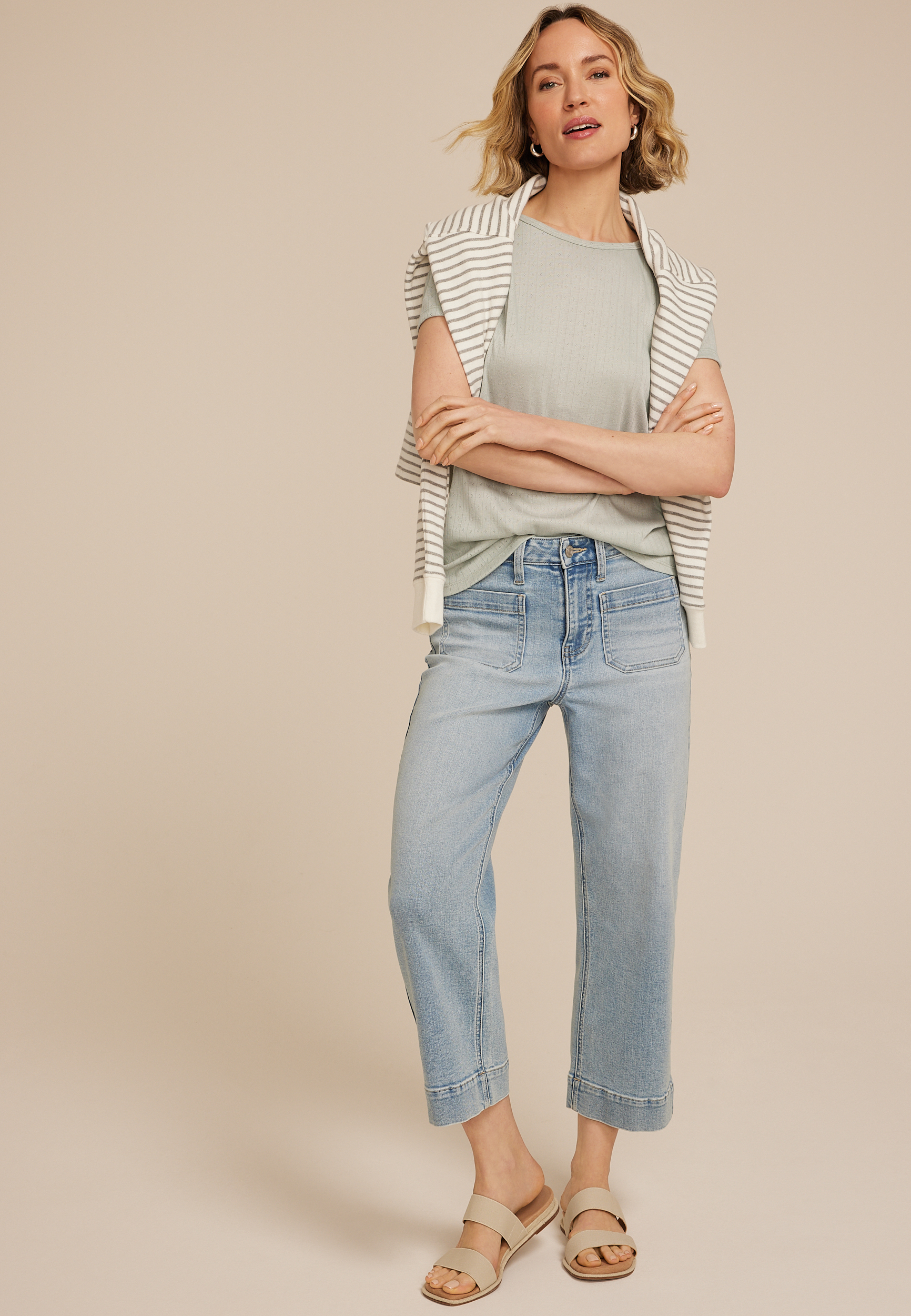 24/7 Pointelle Tee