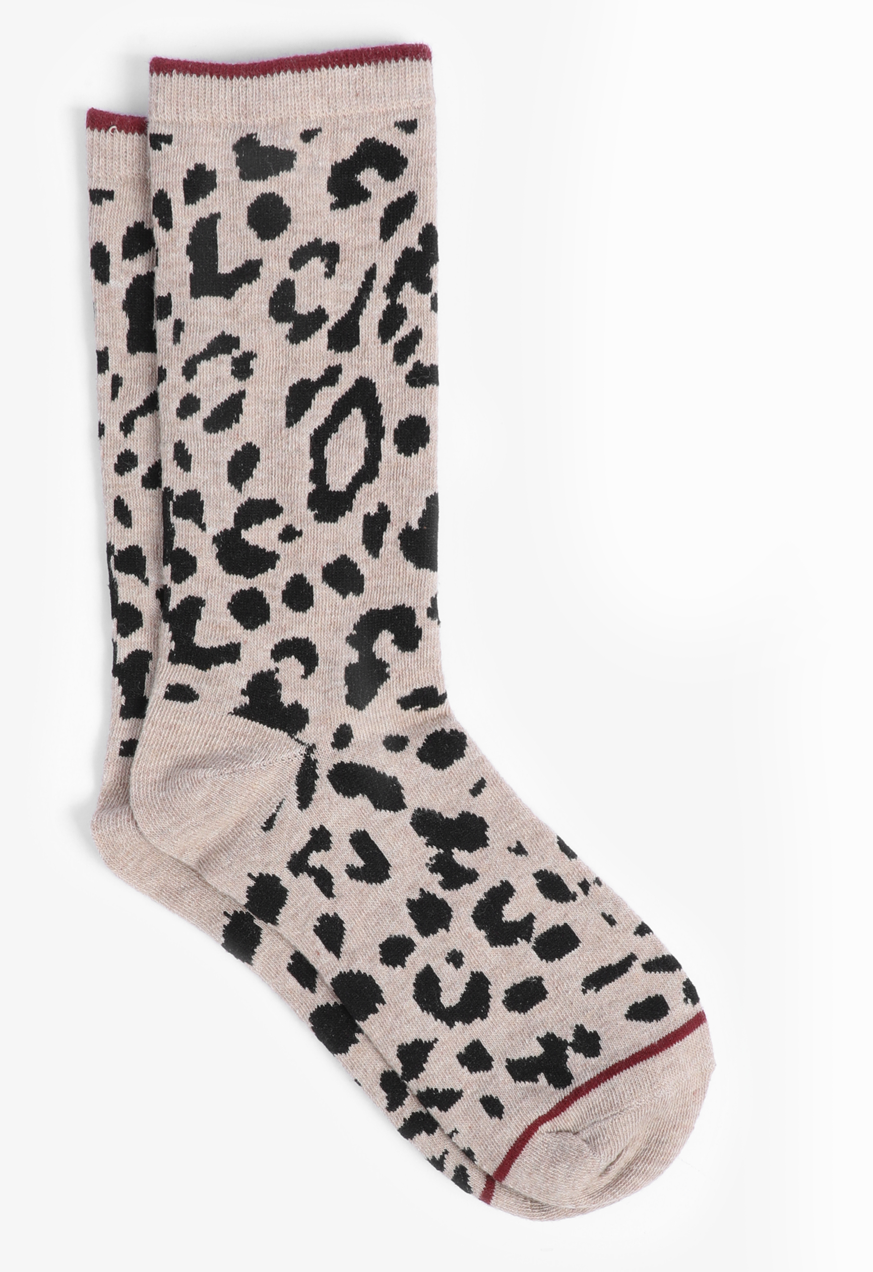 Leopard Crew Socks