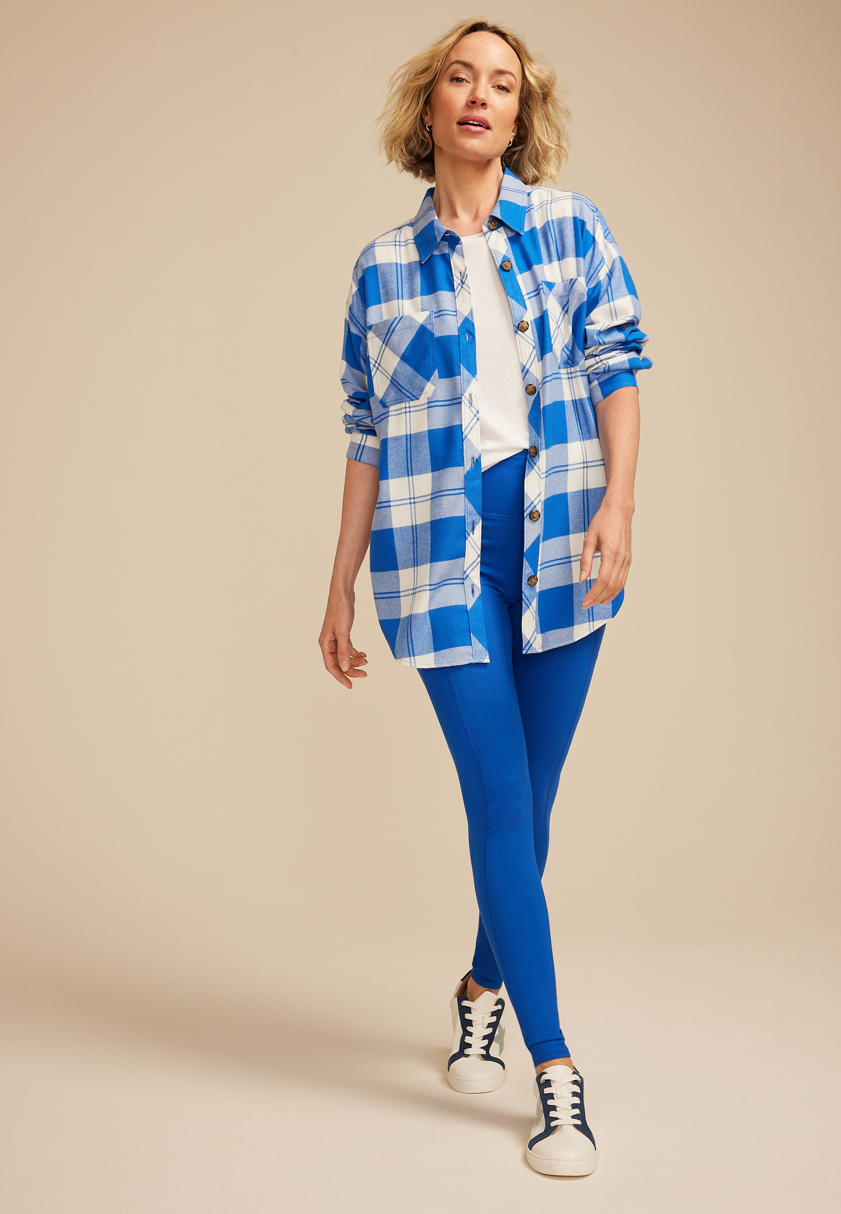 Game Day Plaid Button Down Shirt