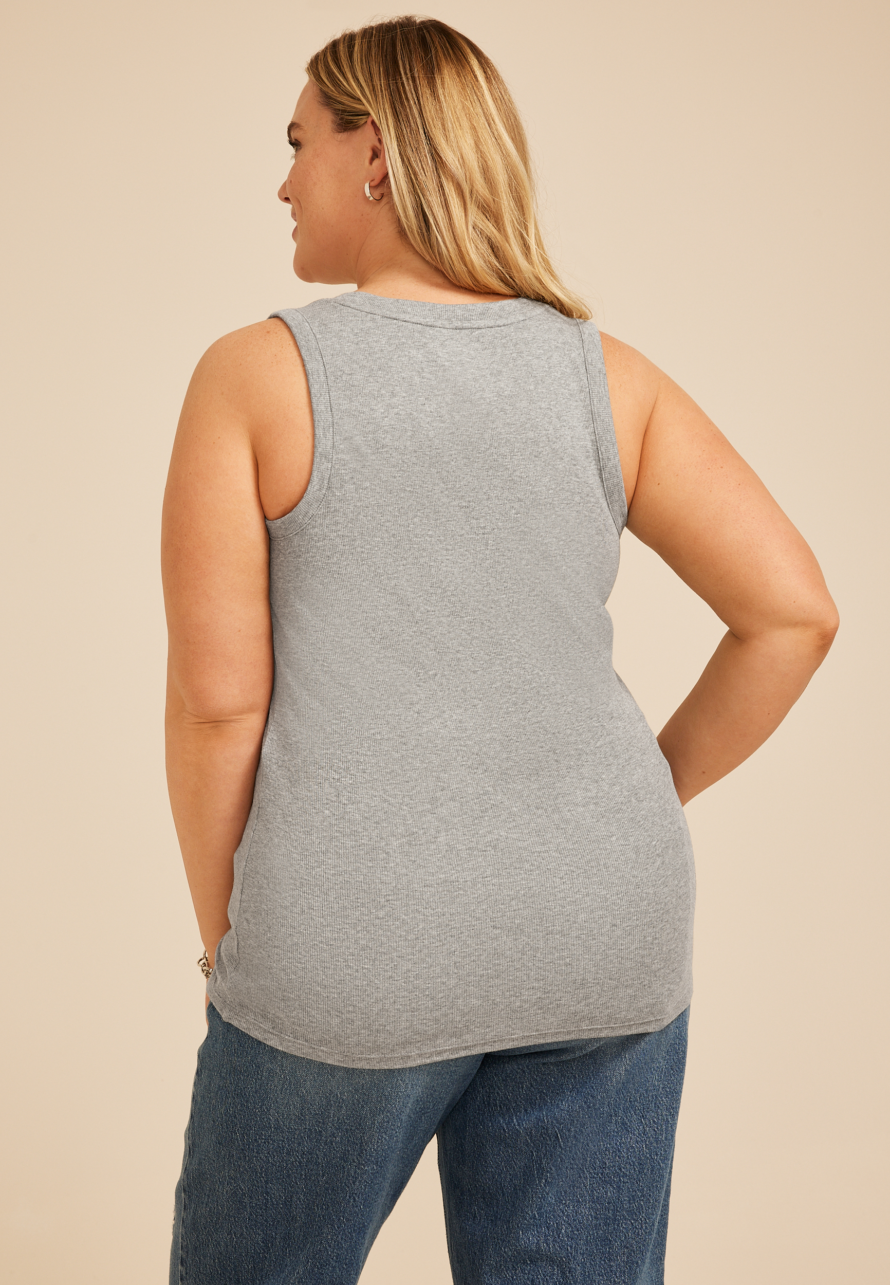 Plus Size 24/7 U Line Tank Top, C2820, large