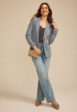 Versa Jacquard Knit Blazer, C1187, small