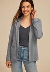 Versa Jacquard Knit Blazer, C1187, small