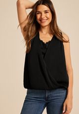 Surplice Tank Top, C106, small