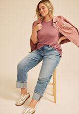 Plus Size 24/7 Kennedy Crew Neck Tee, C4291, small