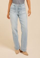 m jeans by maurices&trade; Light Patch Pocket High Rise Wide Leg Jean, C2806, small