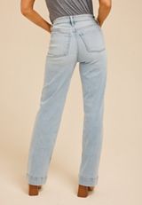 m jeans by maurices&trade; Light Patch Pocket High Rise Wide Leg Jean, C2806, small