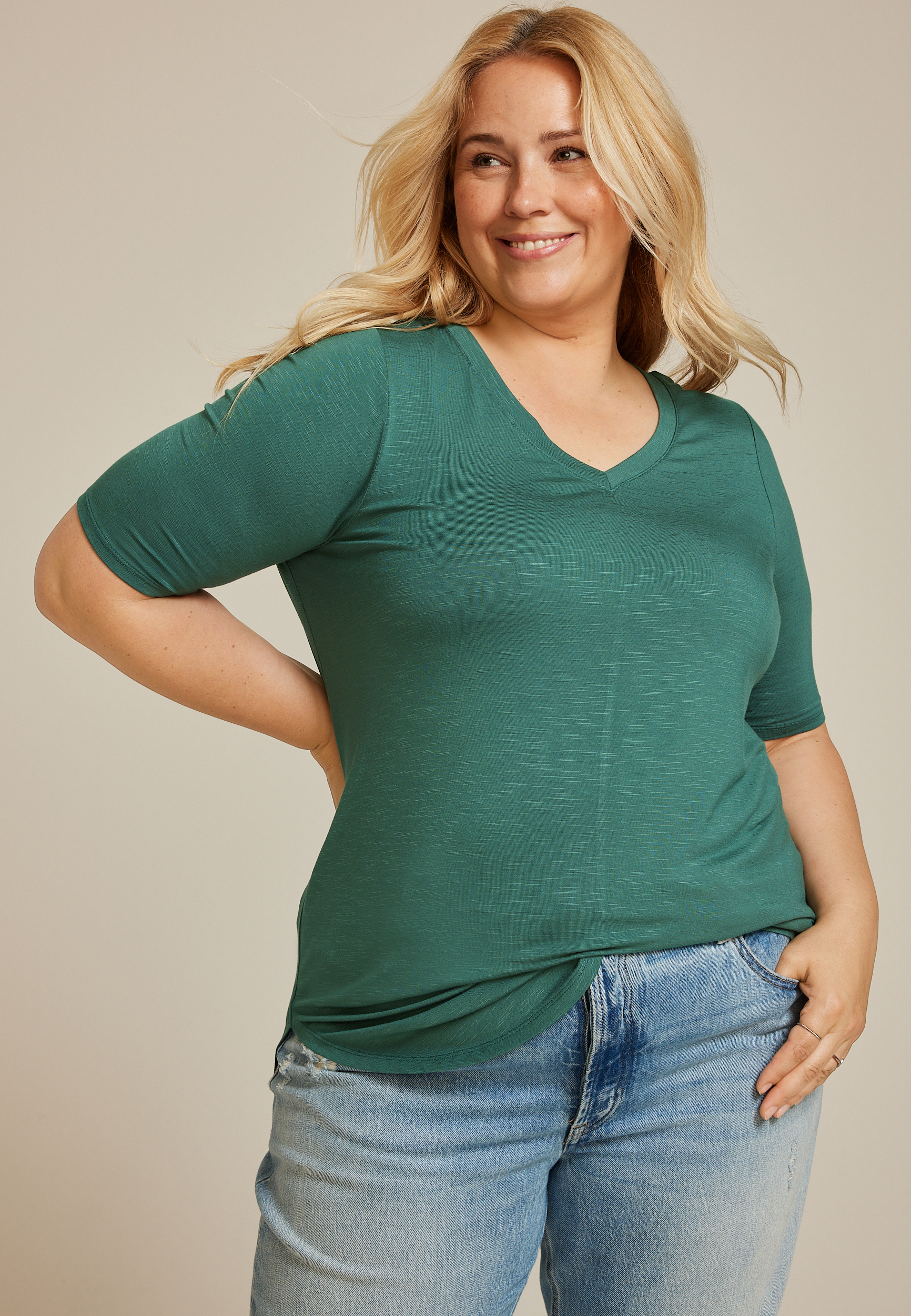 Plus Size 24/7 Olivia Tunic Tee