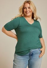 Plus Size 24/7 Olivia Tunic Tee, C531, small