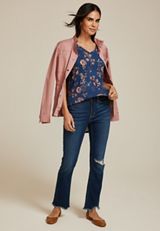 24/7 Olivia Floral Tunic Tee, C1769, small