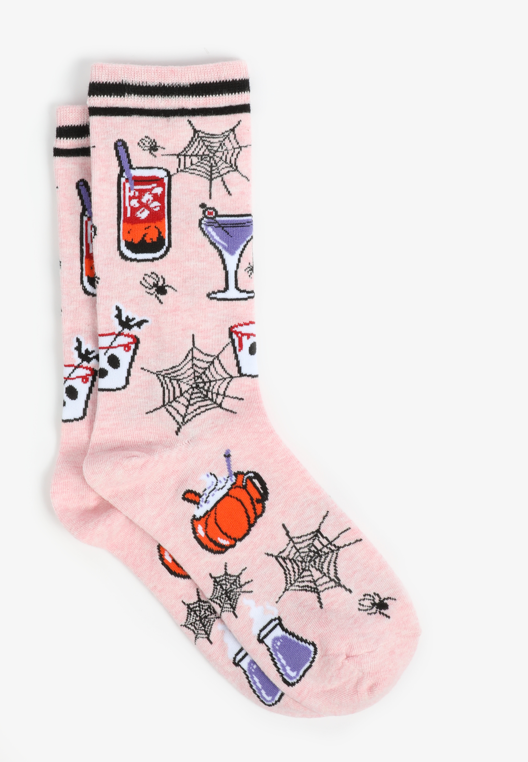 Spooky Cocktails Crew Socks