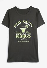Plus Size Stay Salty Classic Fit Graphic Tee, C1876, small