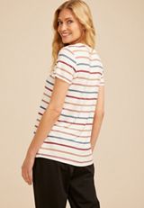24/7 Kennedy Striped Crew Neck Tee, MULTI, small