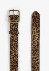 Leopard Square Buckle Belt, ANIMAL, small