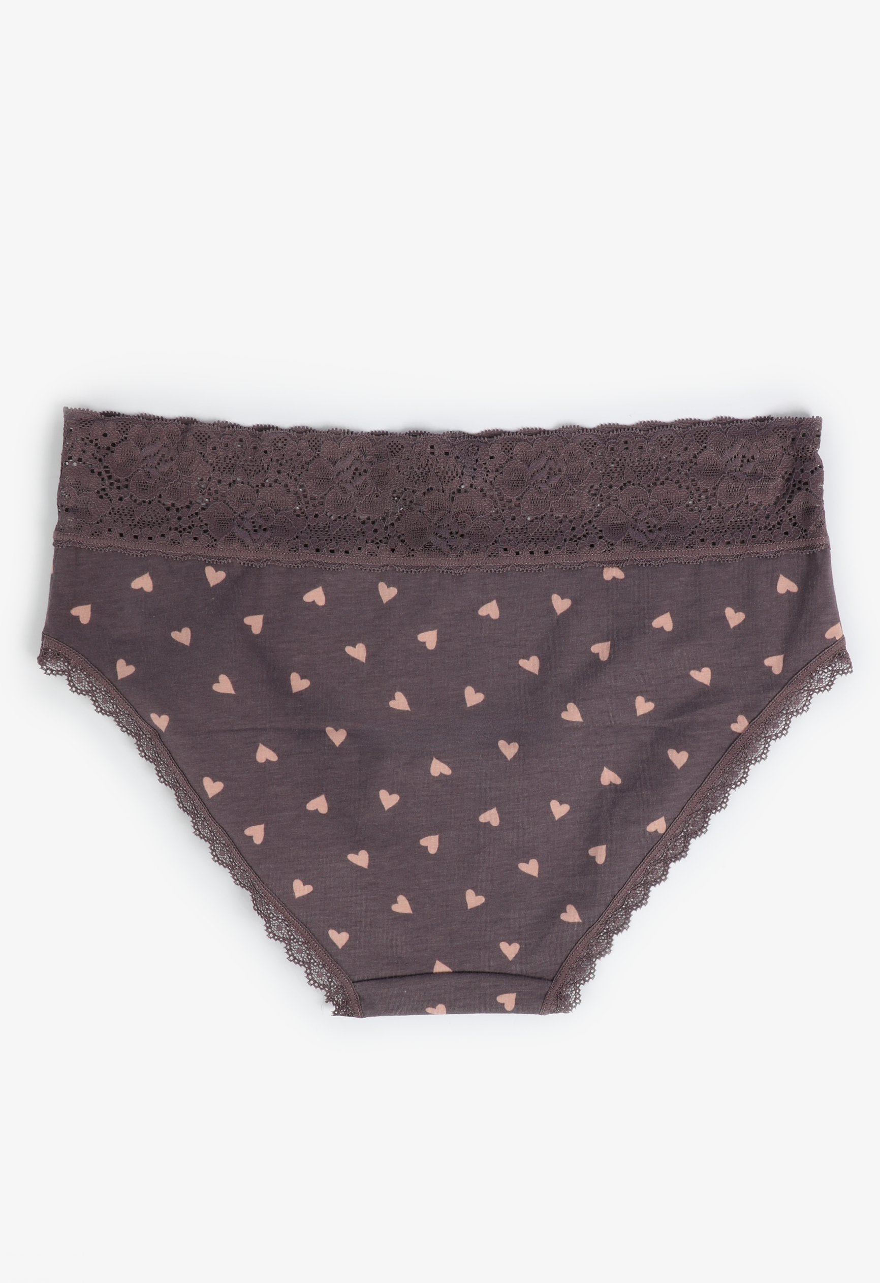 Simply Comfy Cotton Heart Print Hipster Panty, C6273, large