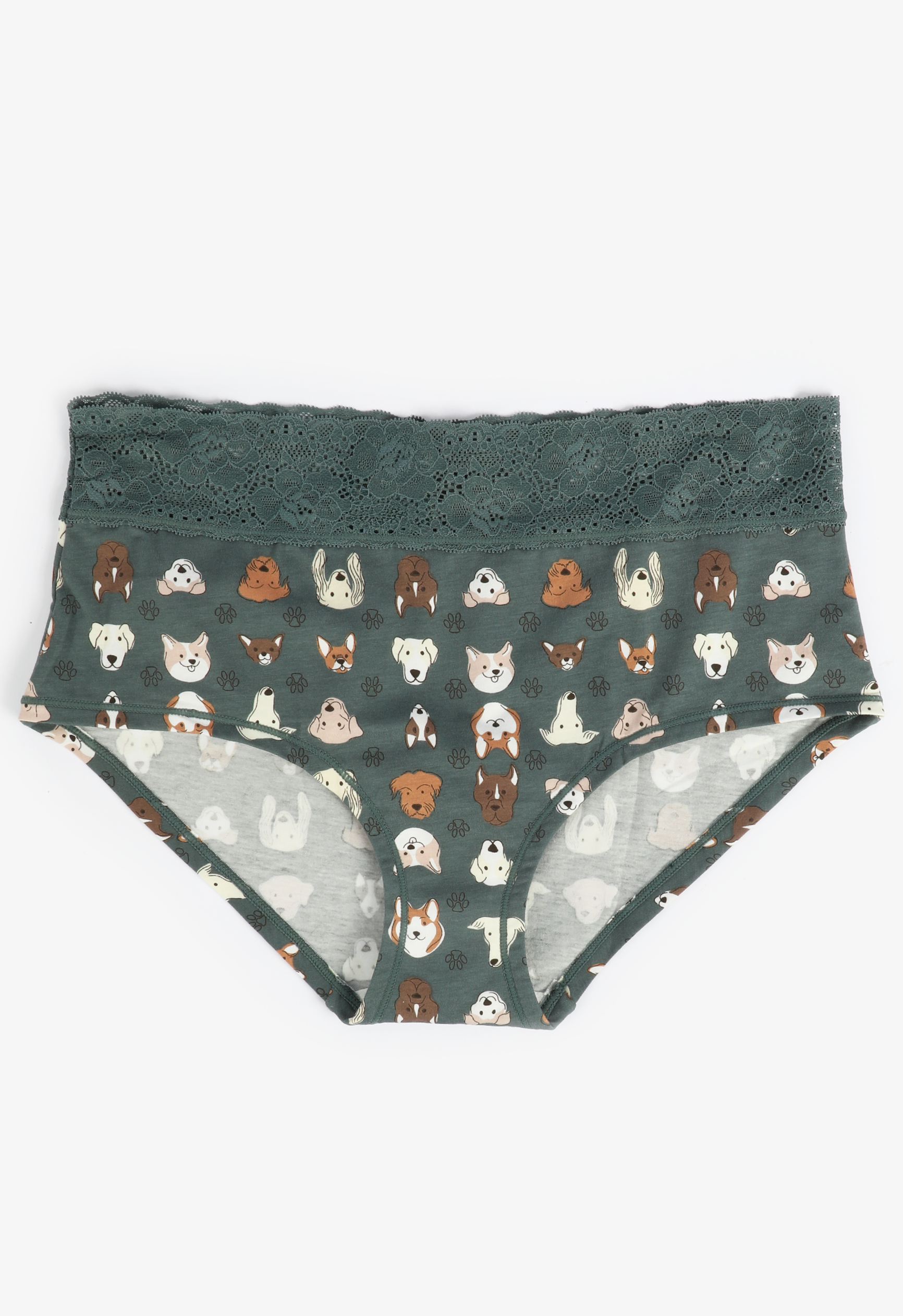 Simply Comfy Cotton Dog Print Boybrief Panty