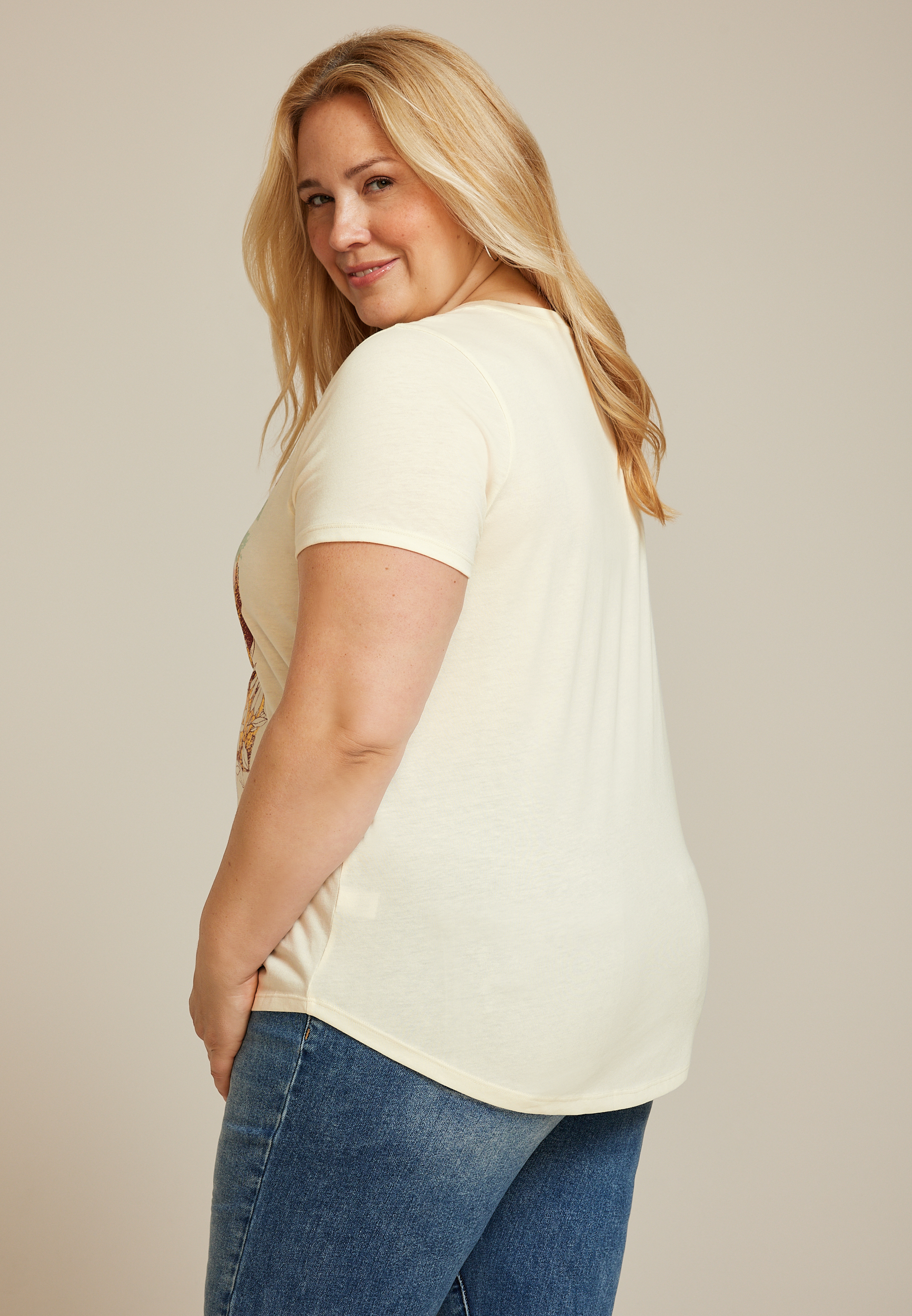 Plus Size Road Trip Classic Fit Graphic Tee, WHITE, large