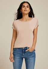 24/7 Fairhaven Ruched Shoulder Tee, C5341, small