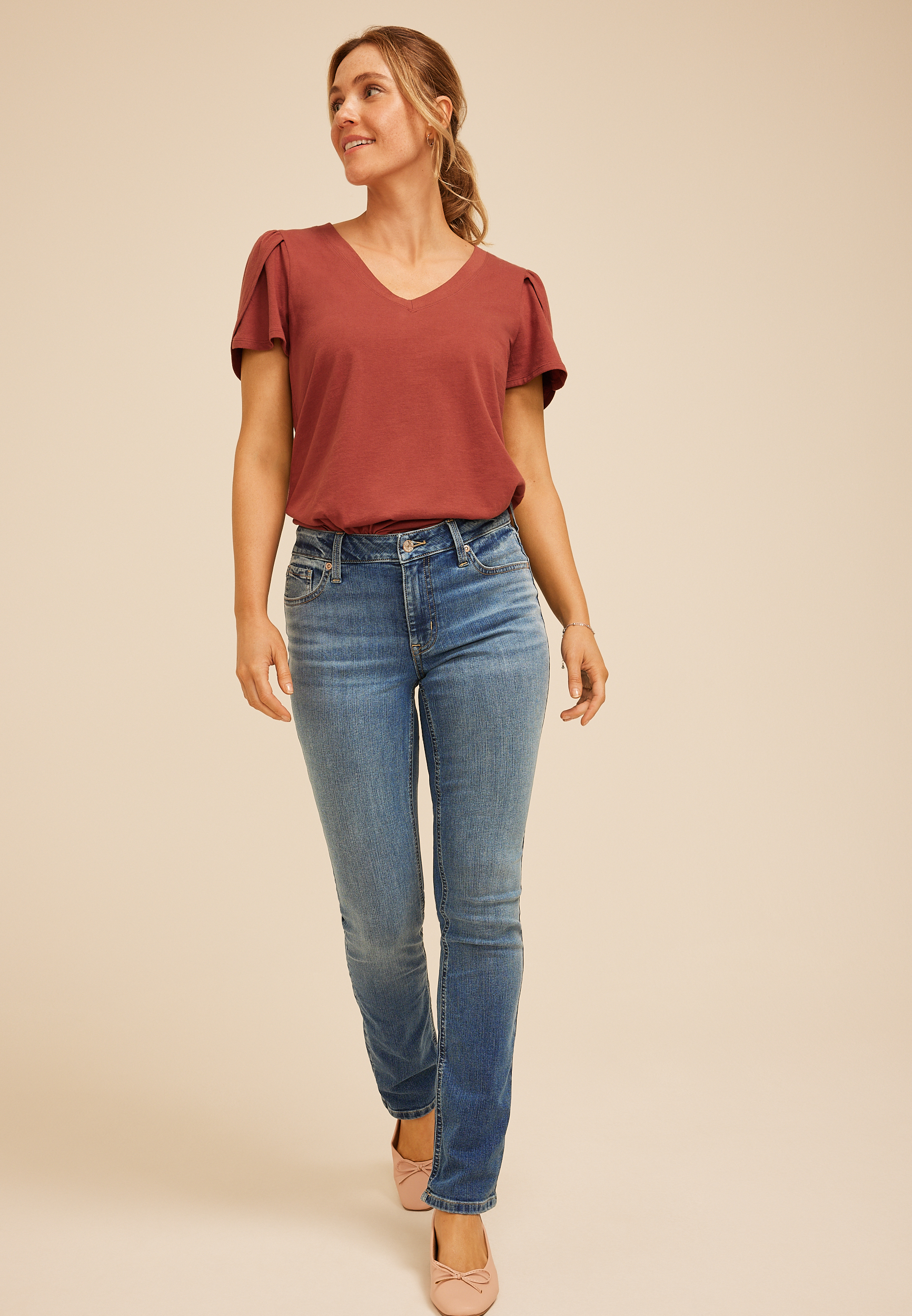m jeans by maurices&trade; Classic Mid Rise Slim Straight Jean, C258, large
