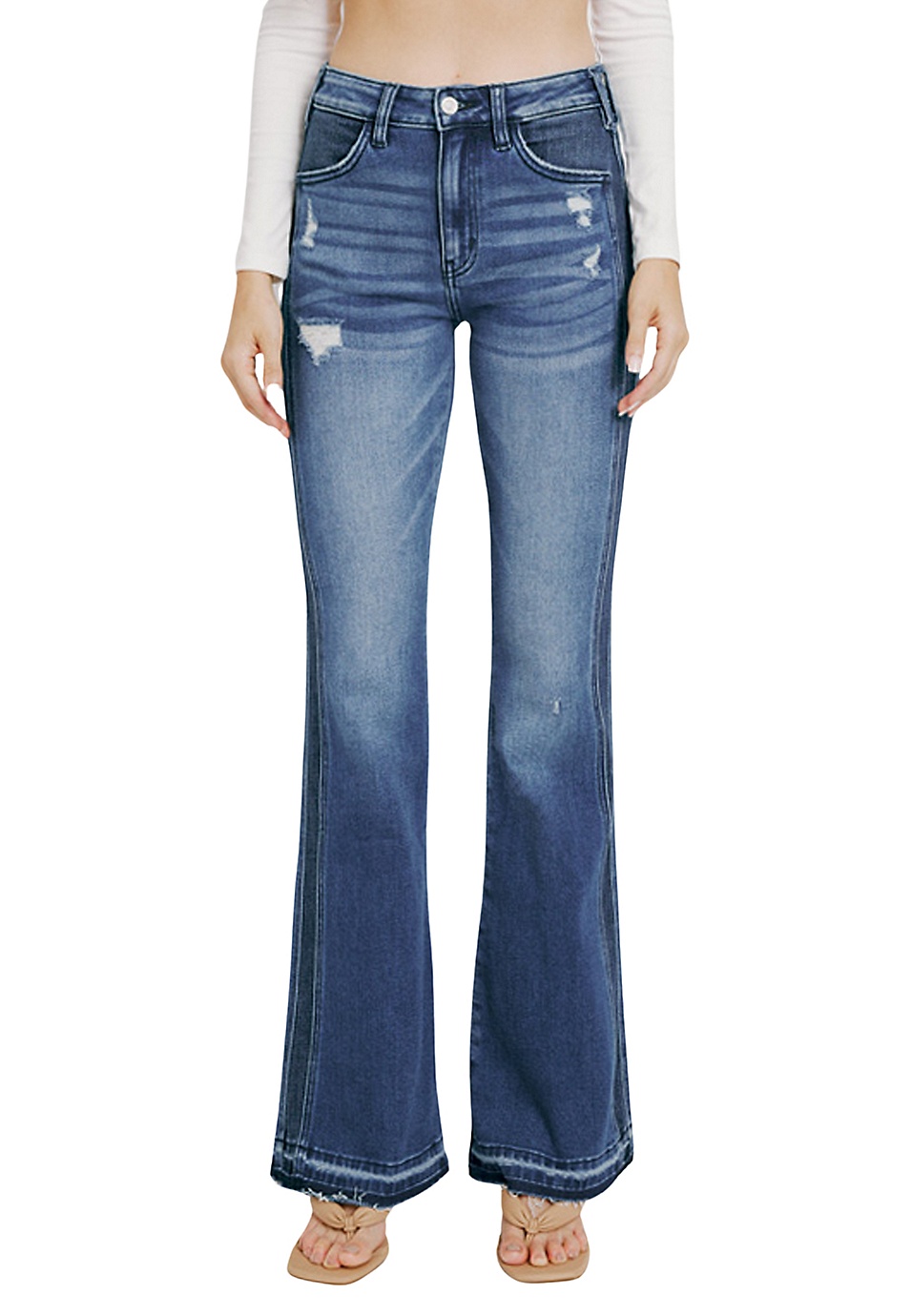 KanCan™ High Rise Side Panel Released Hem Flare | maurices KanCan™ High Rise Side Panel Released Hem Flare | maurices