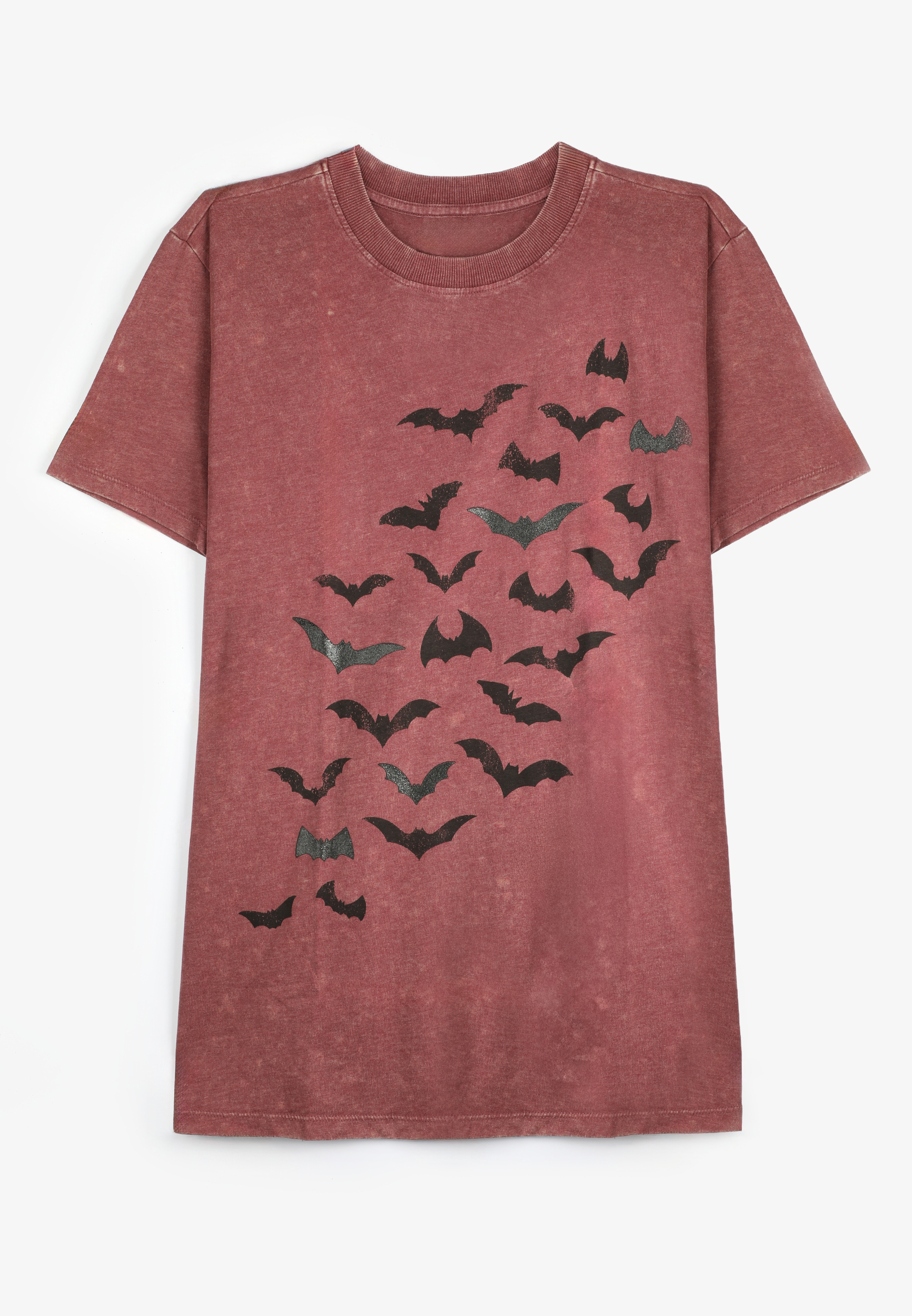 Halloween Bats Oversized Fit Graphic Tee