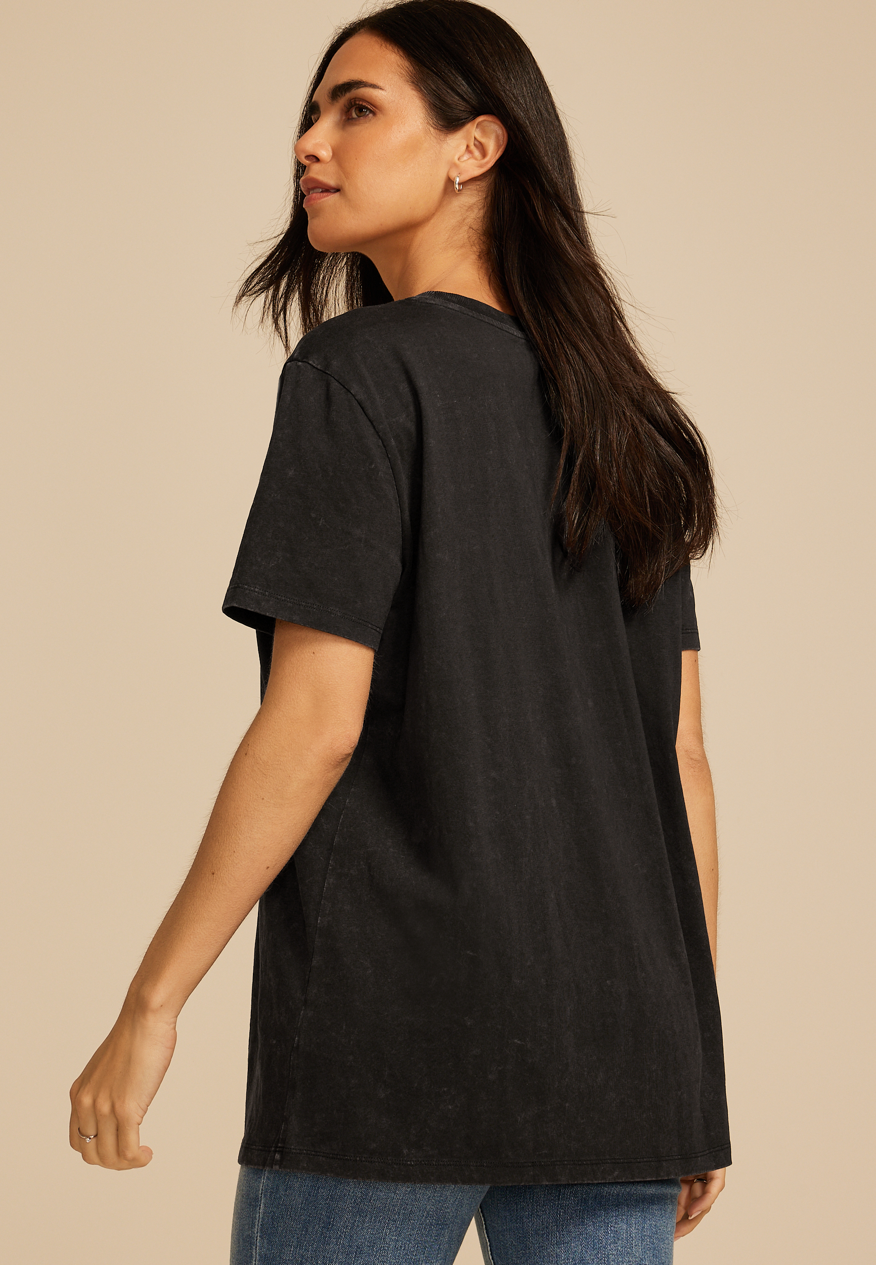 Its Tricky Halloween Ghost Oversized Fit Graphic Tee, , large
