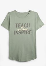 Teach Love Inspire Classic Fit Graphic Tee, C4610, small