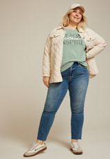 Plus Size Teach Love Inspire Classic Fit Graphic Tee, C4610, small